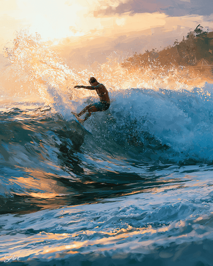 Dawn Surf Spray - Paint by Numbers Kit