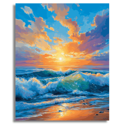 Beach Sunrise - Paint by Numbers Kit
