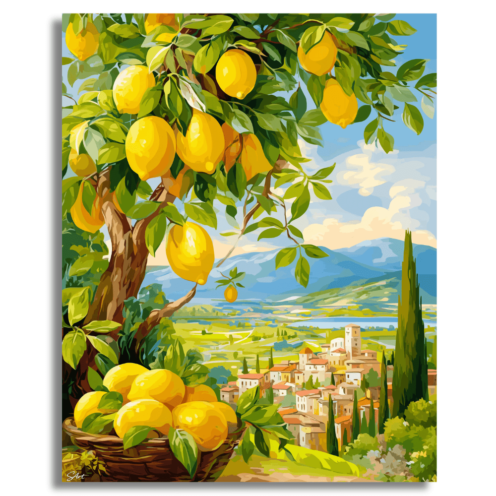 European Summer Lemons - Paint by Numbers Kit