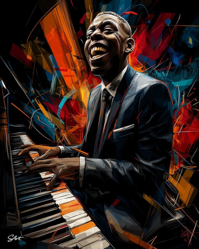 Jazz Piano Player - Paint by Numbers Kit