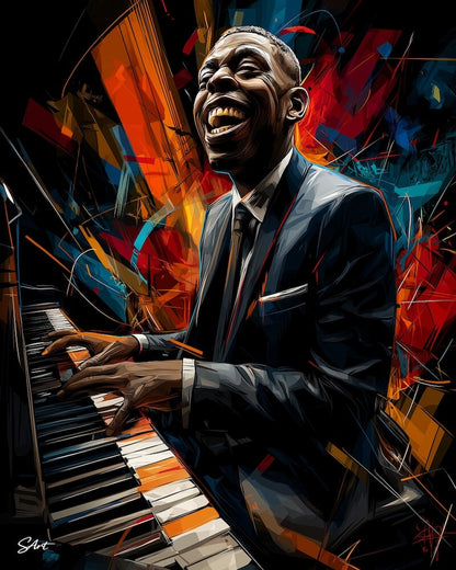Jazz Piano Player - Paint by Numbers Kit