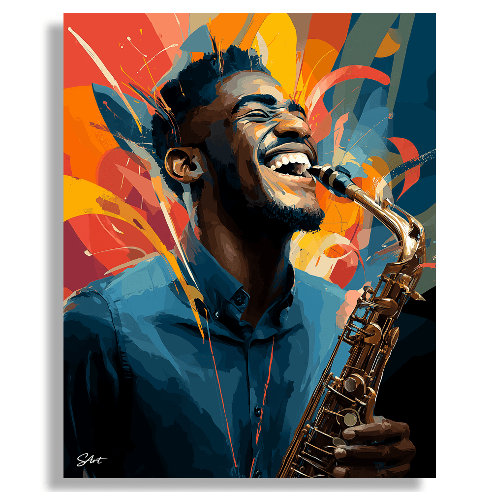 Jazz Saxophone Player - Paint by Numbers Kit