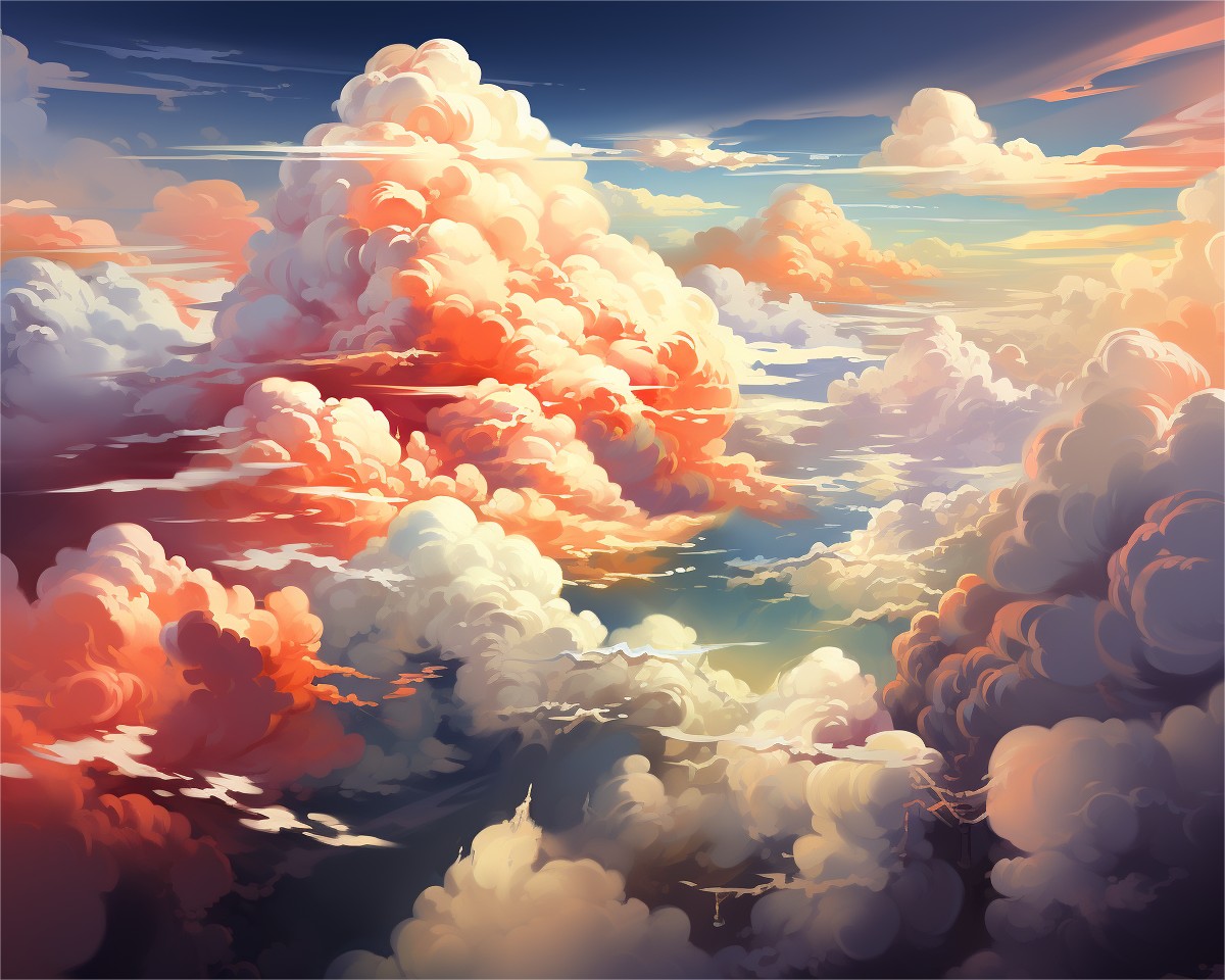 Sunset Cloudscape Majesty – Paint by Numbers Kit