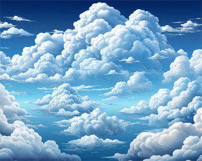 Majestic Cumulus Sky – Paint by Numbers Kit