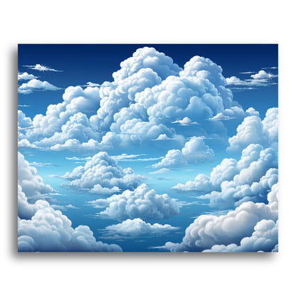 Majestic Cumulus Sky – Paint by Numbers Kit