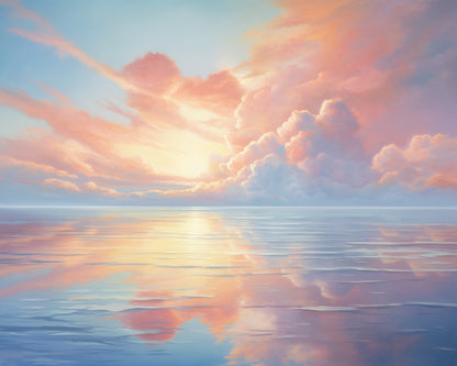 Sunset Ocean Reflection – Paint by Numbers Kit