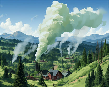 Mountain Valley Smoke – Paint by Numbers Kit