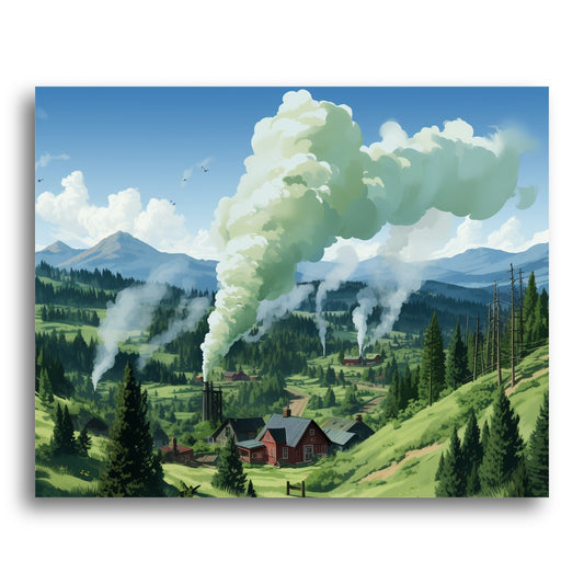 Mountain Valley Smoke – Paint by Numbers Kit
