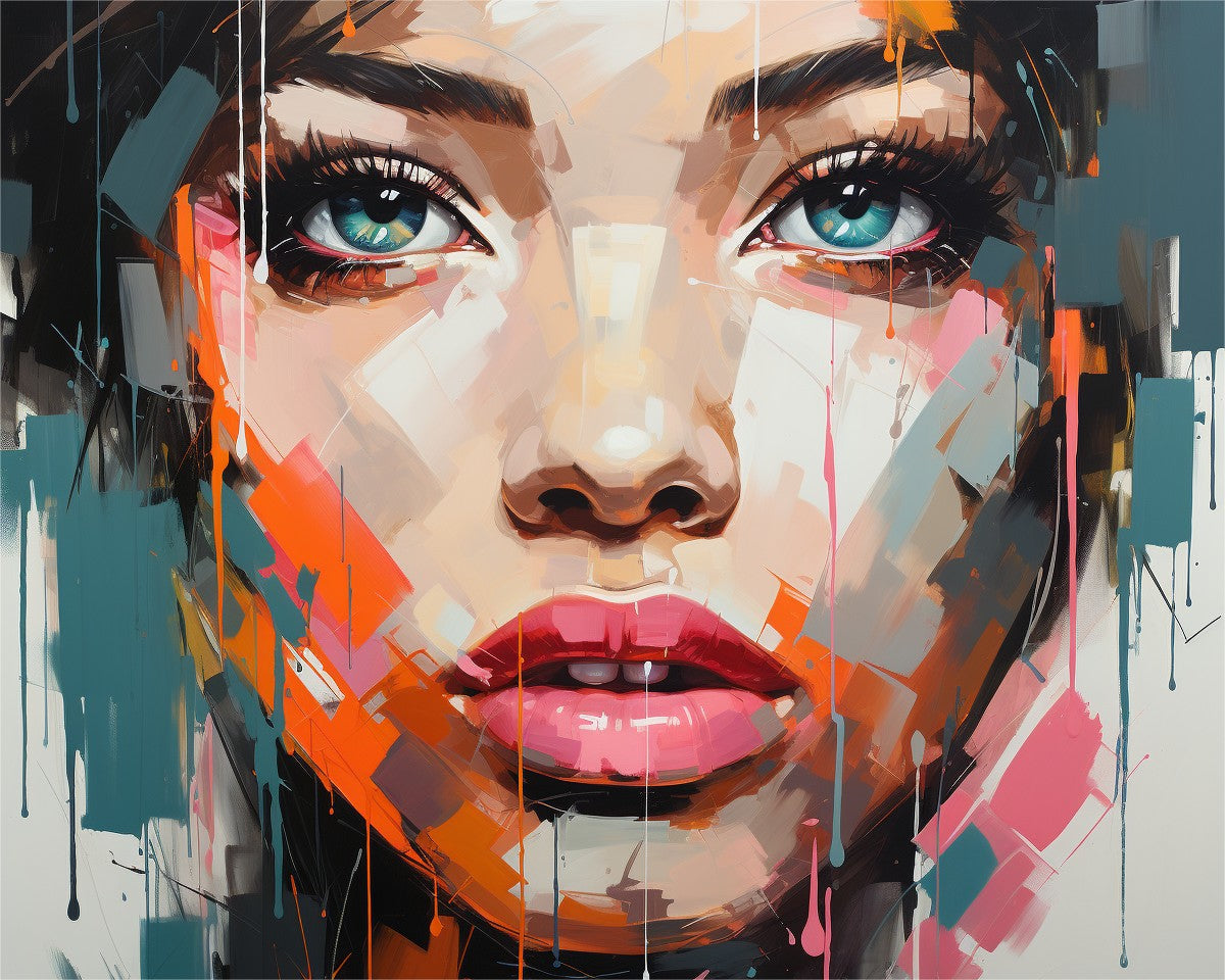 Vivid Woman's Portrait – Paint by Numbers Kit