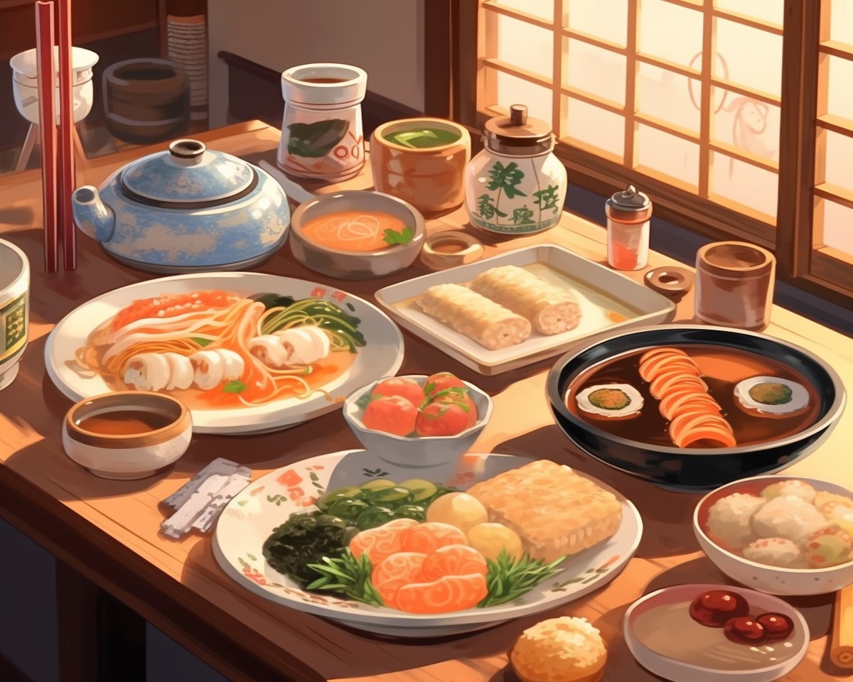 Traditional Japanese Feast – Paint by Numbers Kit