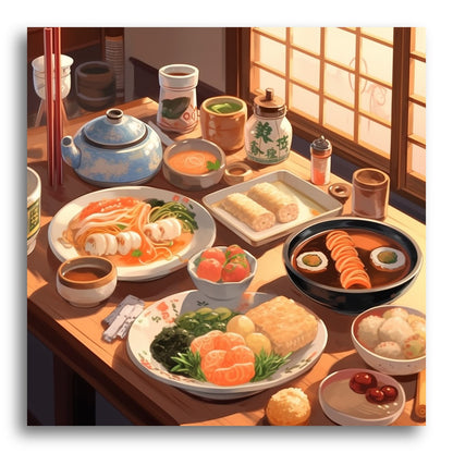 Traditional Japanese Feast – Paint by Numbers Kit