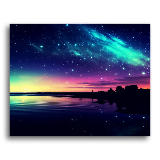 Celestial Twilight Shore – Paint by Numbers Kit