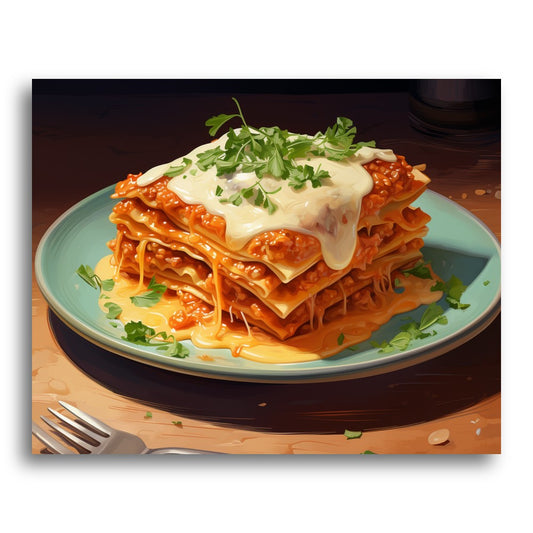 Classic Layered Lasagna – Paint by Numbers Kit