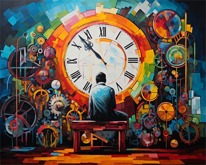 Contemplative Clock Gears – Paint by Numbers Kit