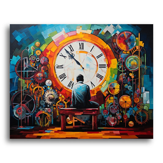 Contemplative Clock Gears – Paint by Numbers Kit