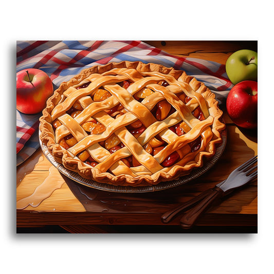 Classic Apple Pie – Paint by Numbers Kit