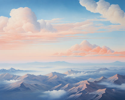 Misty Mountain Sunrise – Paint by Numbers Kit