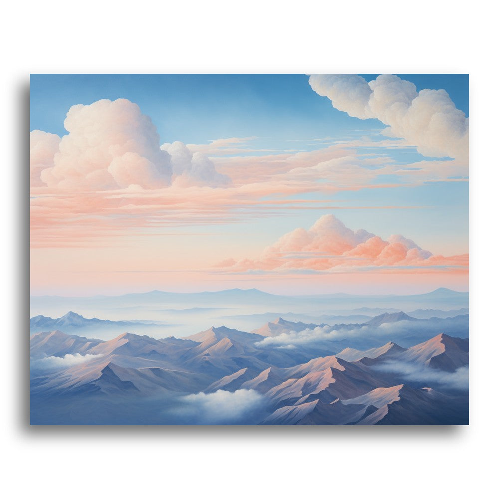 Misty Mountain Sunrise – Paint by Numbers Kit