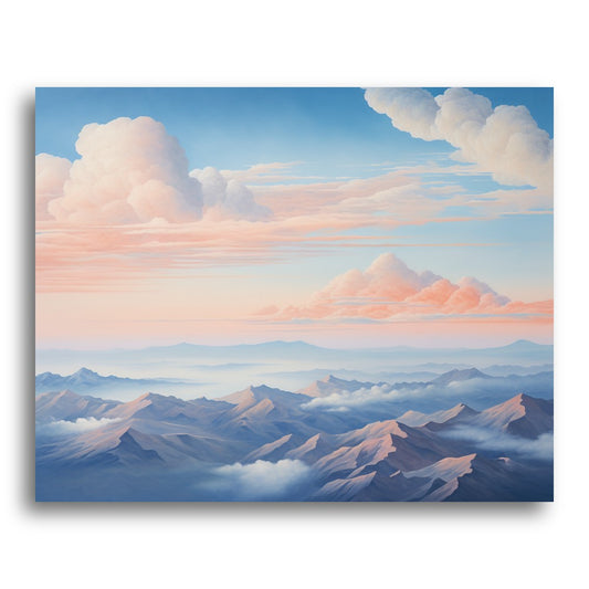 Misty Mountain Sunrise – Paint by Numbers Kit