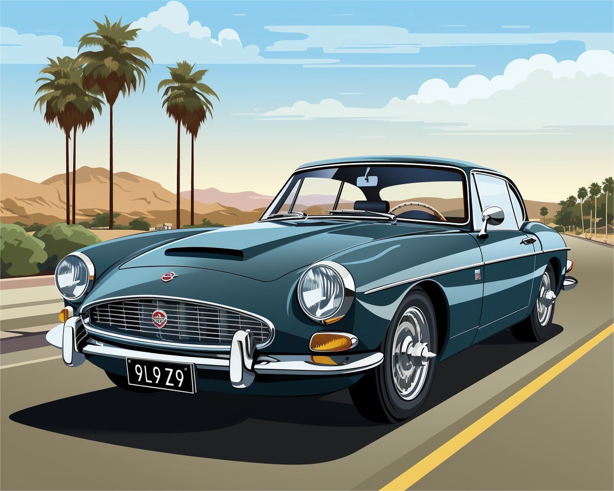 Classic Vintage Coupe – Paint by Numbers Kit
