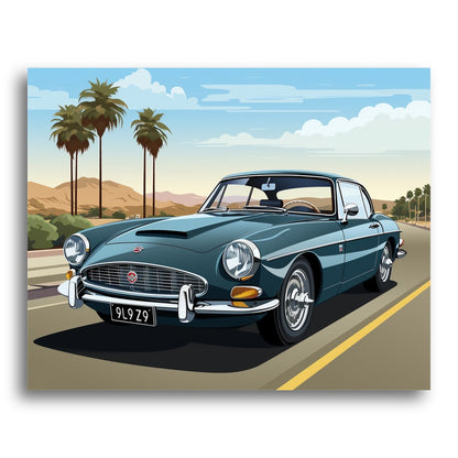 Classic Vintage Coupe – Paint by Numbers Kit