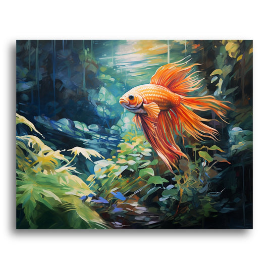 Radiant Betta Fish – Paint by Numbers Kit