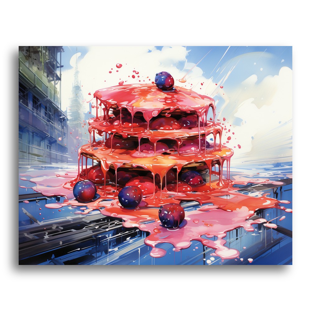 Dripping Berry Stack – Paint by Numbers Kit