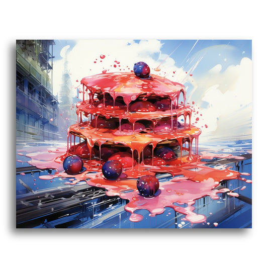 Dripping Berry Stack – Paint by Numbers Kit