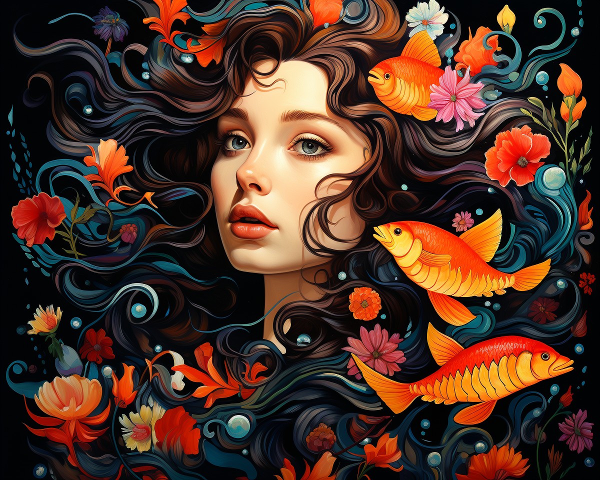 Golden Koi Dream – Paint by Numbers Kit