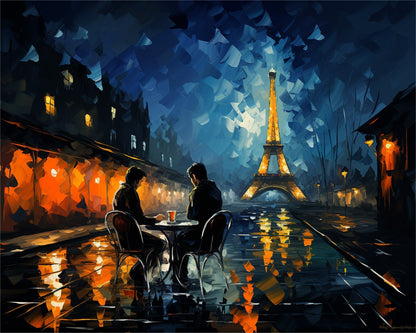 Paris Evening Rendezvous – Paint by Numbers Kit