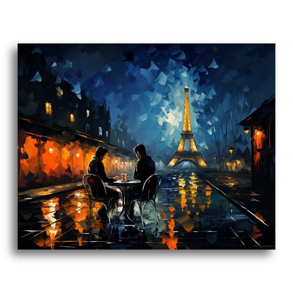 Paris Evening Rendezvous – Paint by Numbers Kit