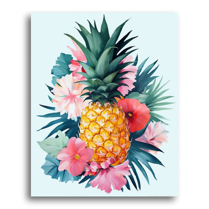 Tropical Pineapple Bloom – Paint by Numbers Kit