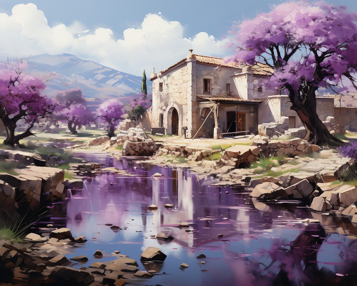 Lavender Blossom Cottage – Paint by Numbers Kit