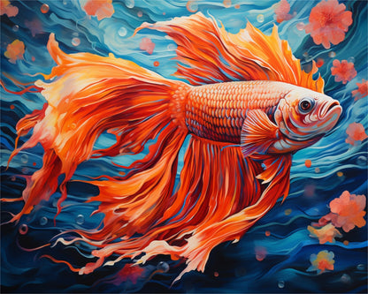 Radiant Betta Fish – Paint by Numbers Kit