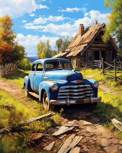 Old Farm Truck – Paint by Numbers Kit