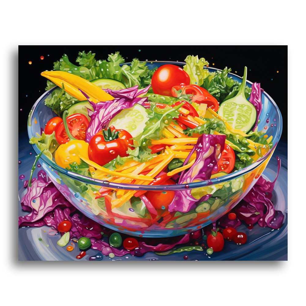 Vibrant Garden Salad – Paint by Numbers Kit