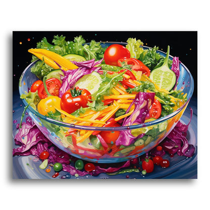 Vibrant Garden Salad – Paint by Numbers Kit