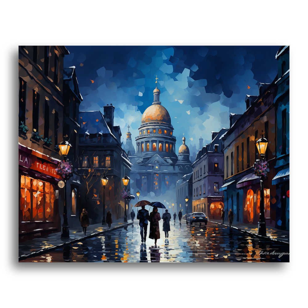 Golden Dome Evening – Paint by Numbers Kit