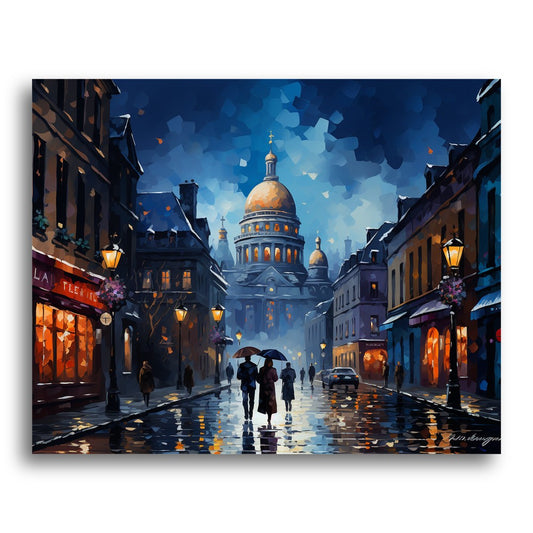 Golden Dome Evening – Paint by Numbers Kit