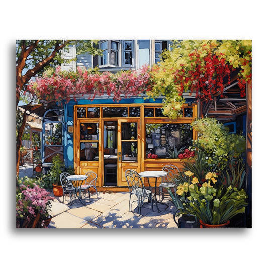 Charming Garden Cafe – Paint by Numbers Kit