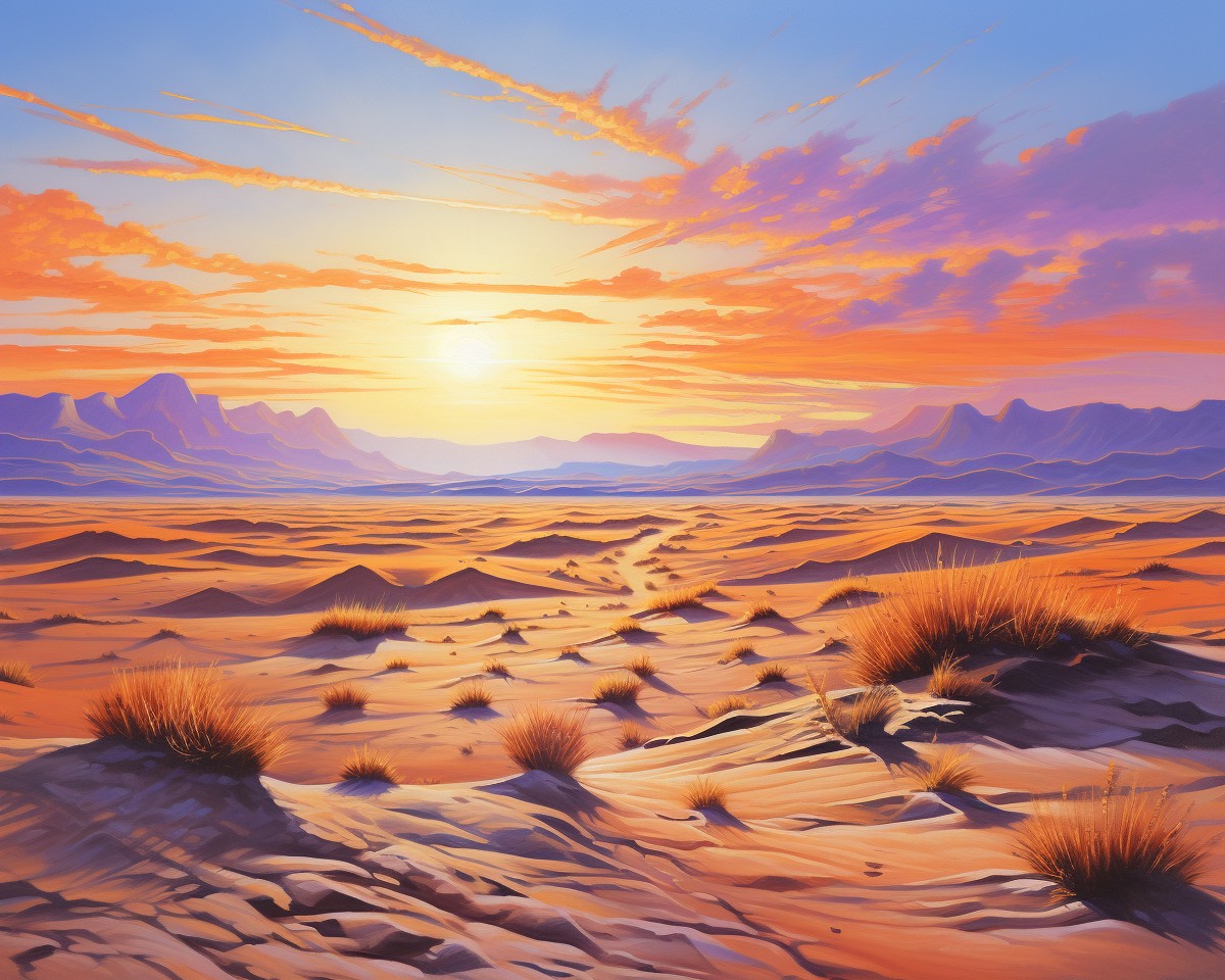Sunset Desert Dunes – Paint by Numbers Kit