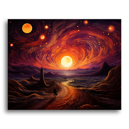 Celestial Sunset Path – Paint by Numbers Kit