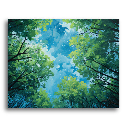 Canopy Sky View – Paint by Numbers Kit