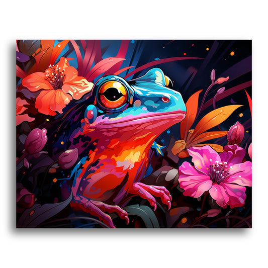 Vibrant Jungle Frog – Paint by Numbers Kit
