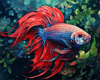 Regal Betta Fish – Paint by Numbers Kit