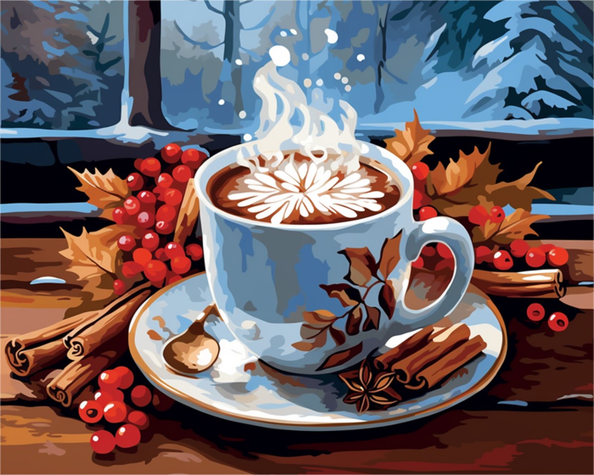 Winter Spice Coffee – Paint by Numbers Kit