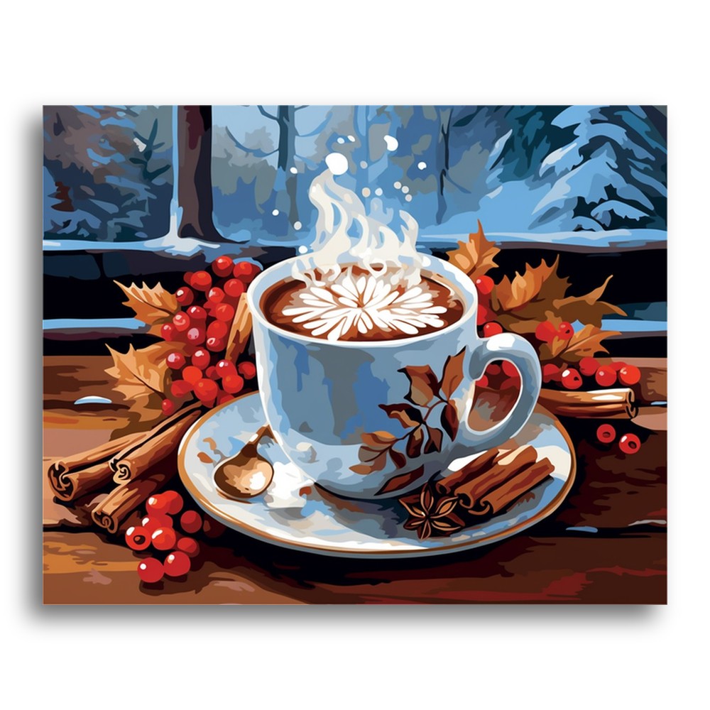 Winter Spice Coffee – Paint by Numbers Kit