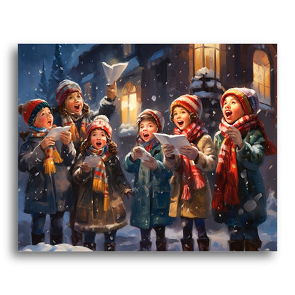 Winter Carolers Choir – Paint by Numbers Kit