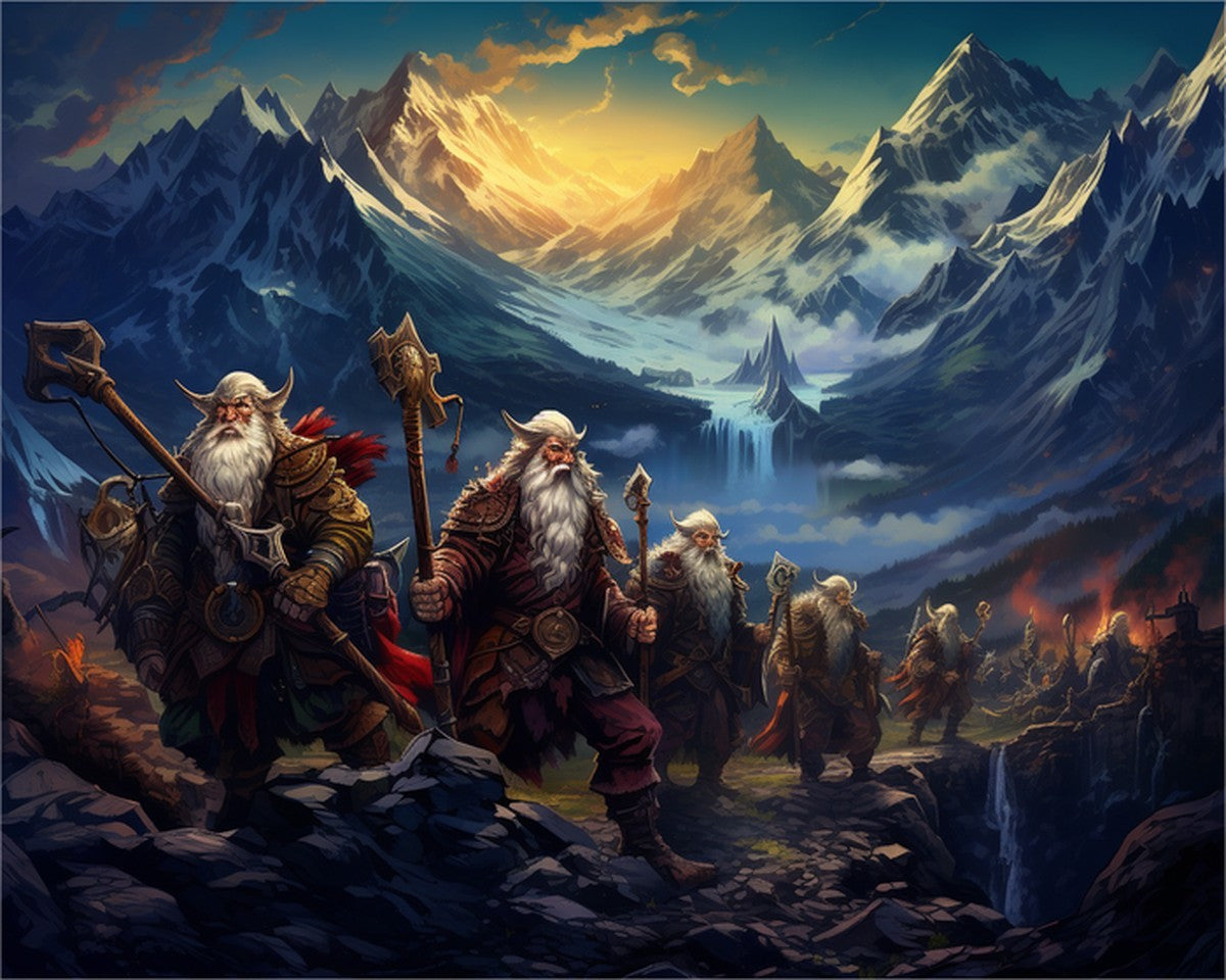 Dwarven Mountain March – Paint by Numbers Kit