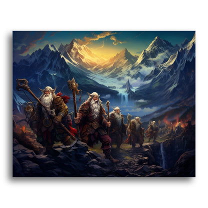Dwarven Mountain March – Paint by Numbers Kit